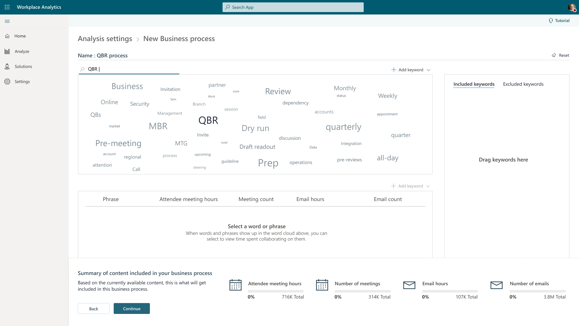 Final topics list page variant 1 showing the refined layout approach for topic selection and organization in the consolidated design