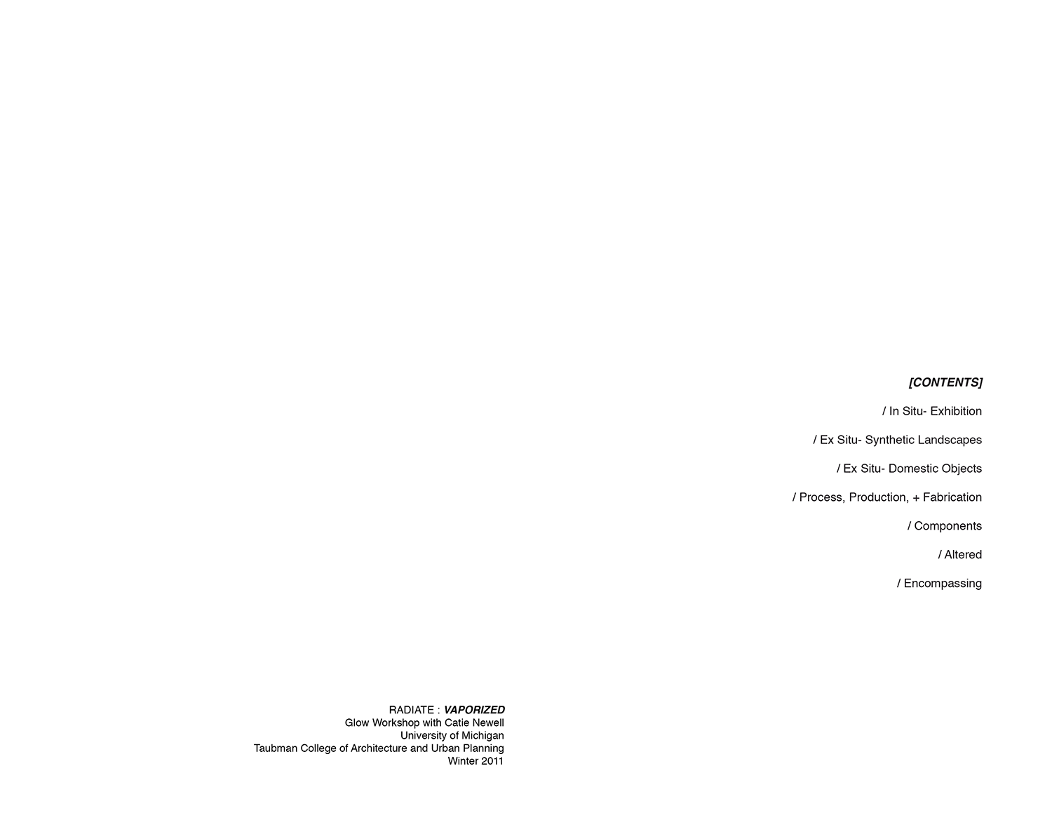 Vaporize — product design art installation