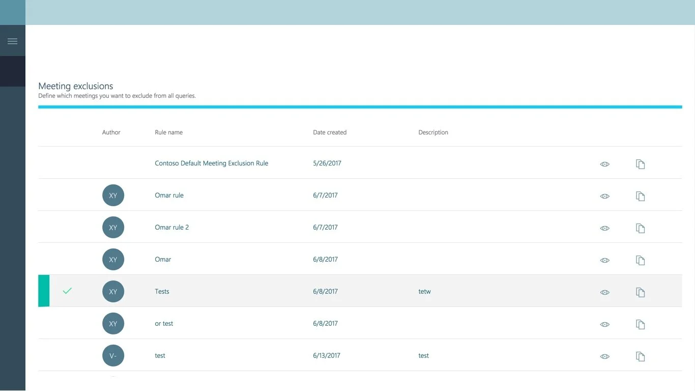 Trends analytics dashboard showing historical comparisons and trend analysis over time