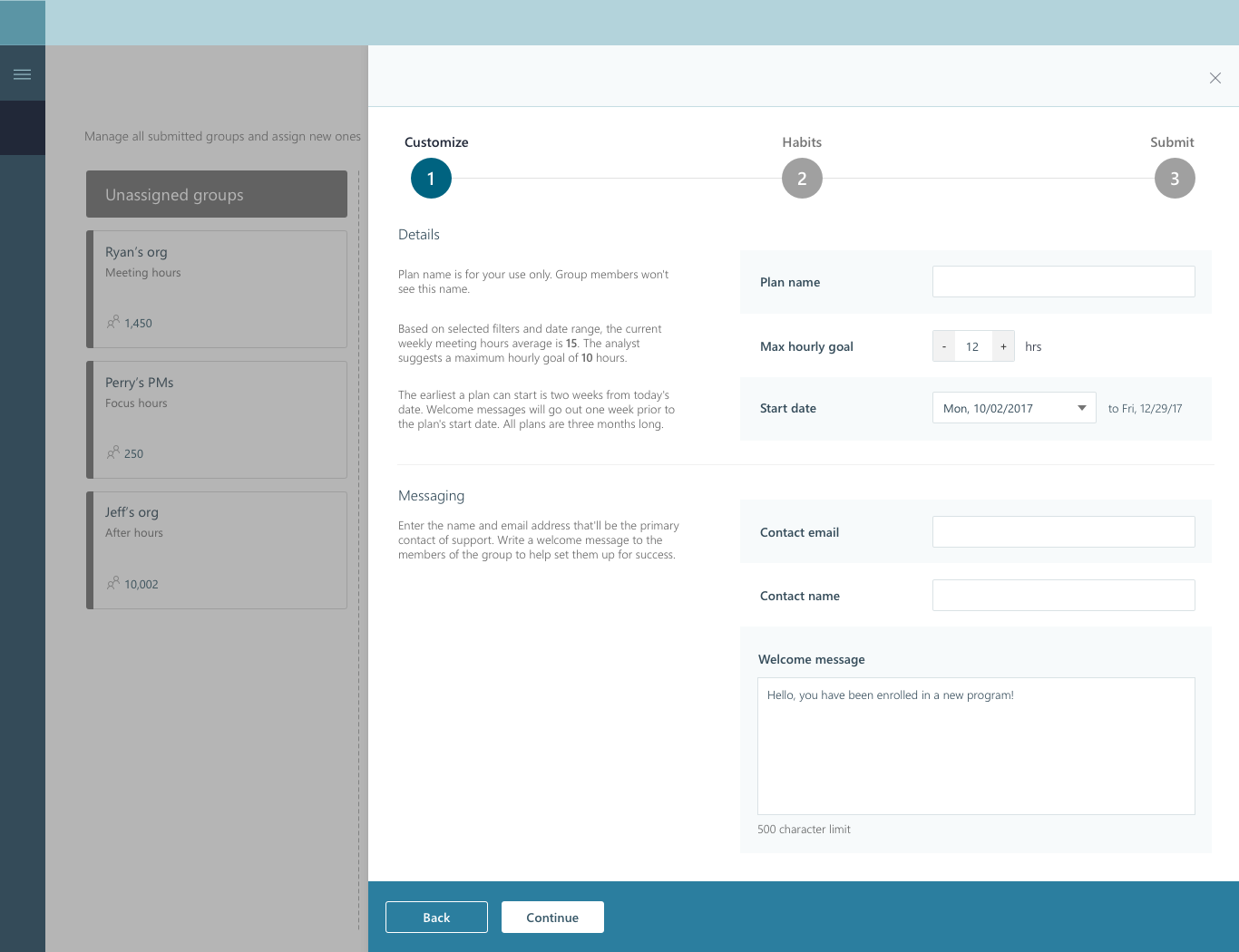 Bridge integration interface screen 5 with cross-platform navigation