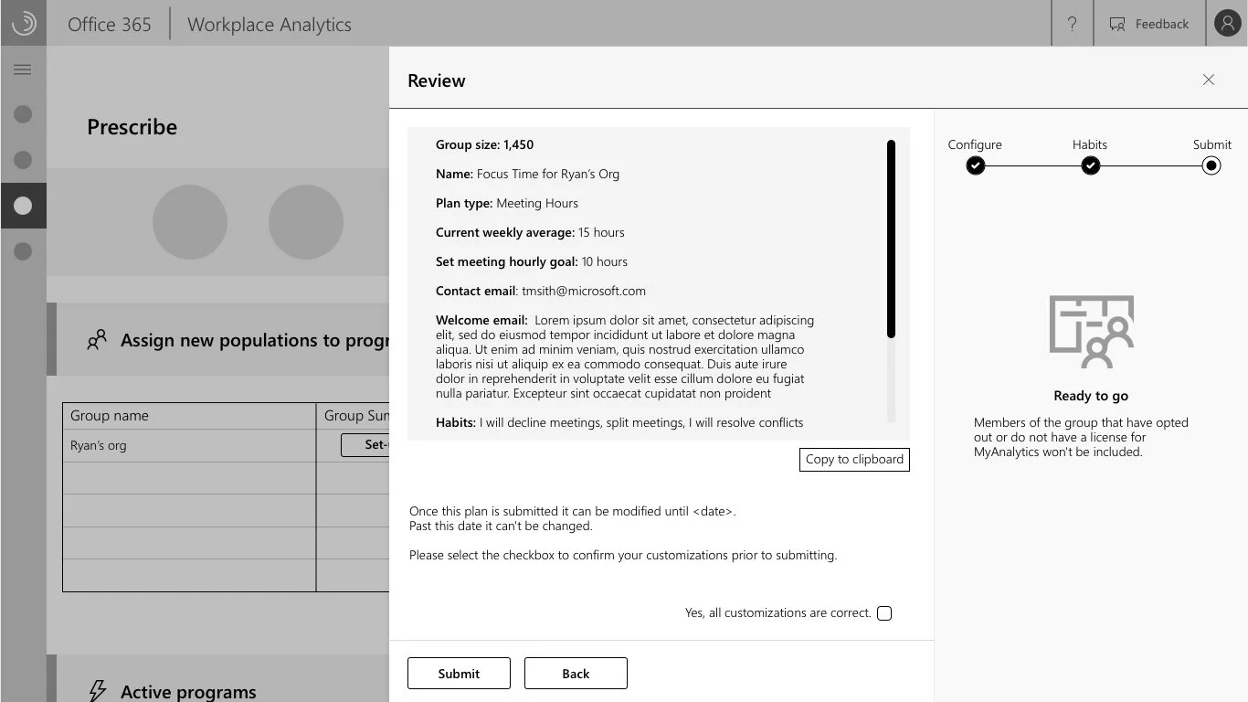 Focus analytics insights screen 2 with goal tracking and achievement metrics